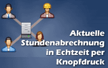 Aktuelle Stundenabrechnung in Echtzeit per Knopfdruck